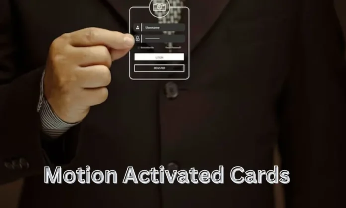 motion activated cards for facilitation