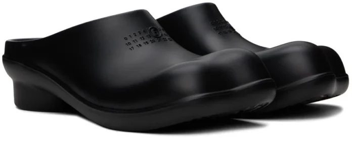 margiela black eva loafers