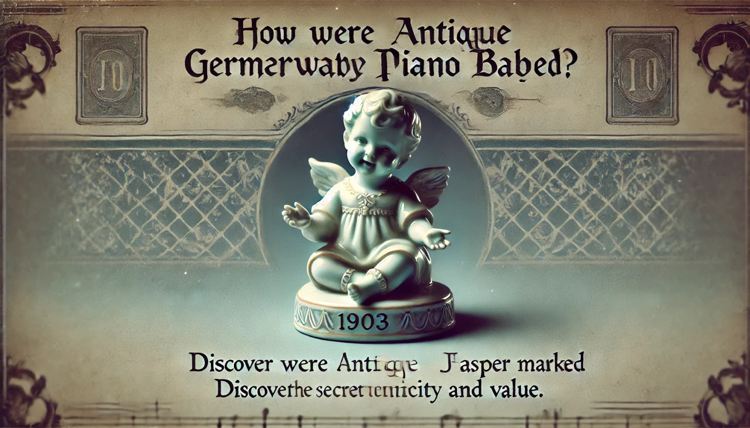 Understanding How Antique 1903 German Jasperware Piano Baby 