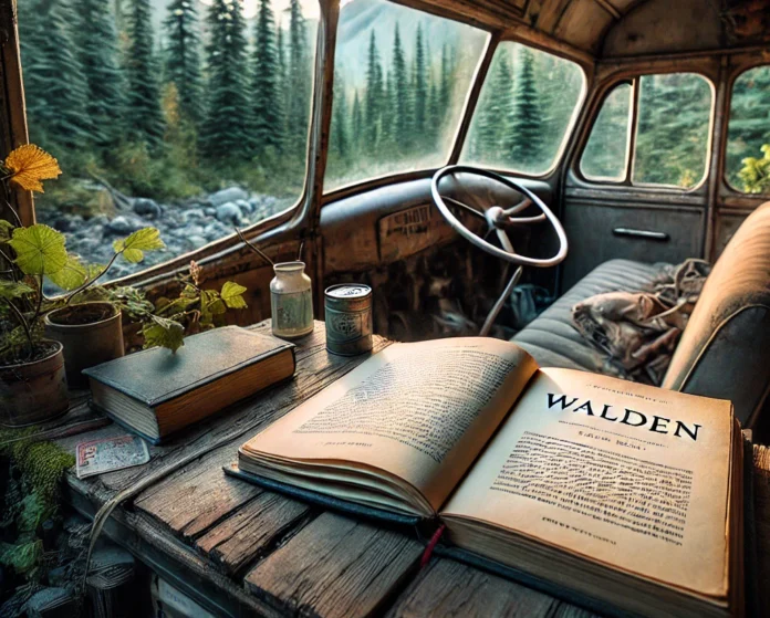 what book did chris mccandless read while in the bus