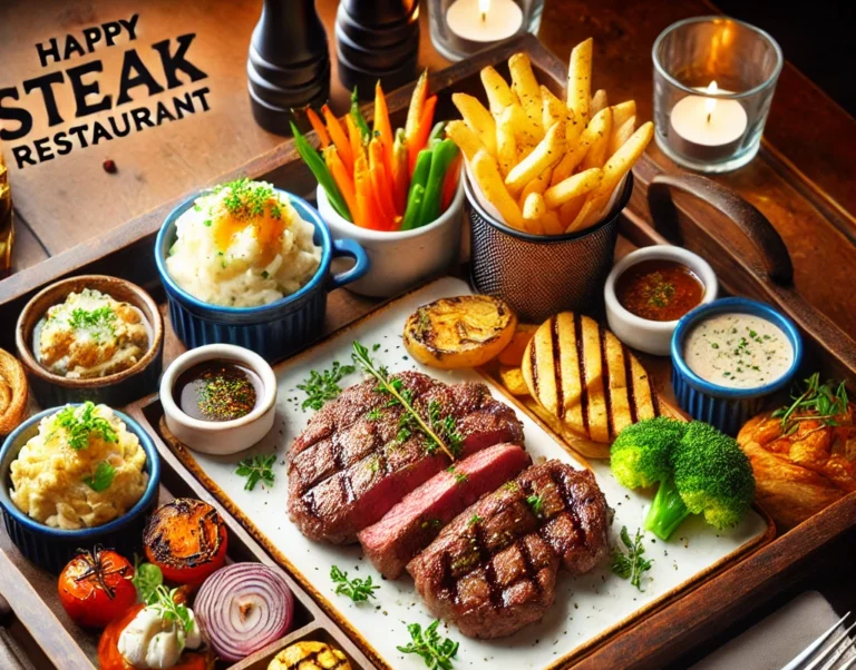 the happy steak restaurant tray