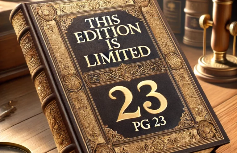 This Edition is Limited PG 23 – What You Need to Know This Edition is Limited PG 23 – What You Need to Know